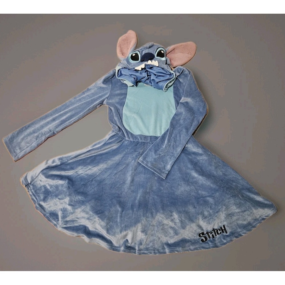 Disney Stitch Spirit Halloween Costume Girls 12-14 Hooded Dress Lilo & Stitch